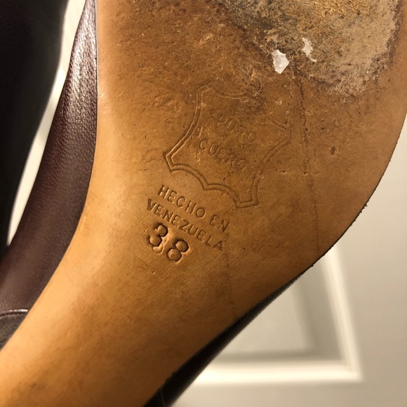 Vintage Christian Dior brown leather heels - Picture 9 of 16